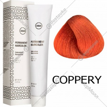 Крем-краска для волос «Kaaral» 360 Professional Haircolor, медный контраст, Coppery, 100 мл
