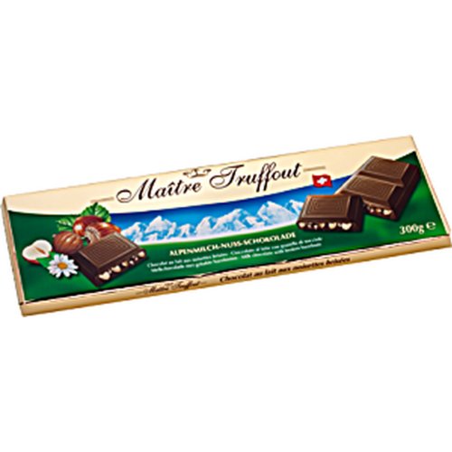 Шоколад молочный «Maitre Truffout» лесной орех, 300 г
