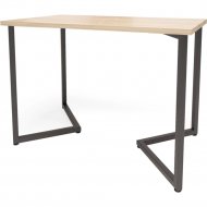 Обеденный стол «Millwood» Лондон, ЛДСП дуб белый крафт/черный, 130х80х75 см