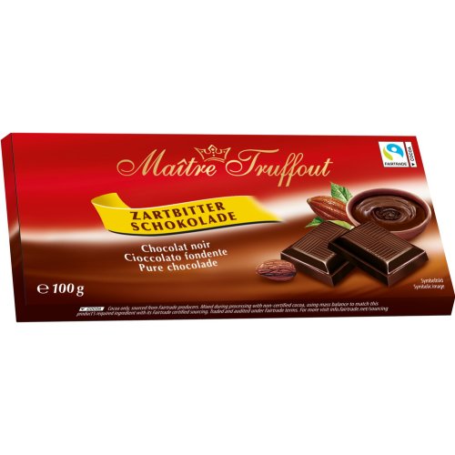 Шоколад темный «Maitre Truffout» 100 г