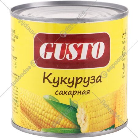 Кукуруза консервированная «Gusto» сахарная, 340 г