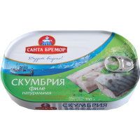 

Конс.рыб"Филе скумбрии нат", Санта, 190г