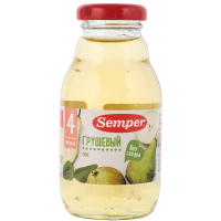 

Сок "SEMPER" (грушевый с 4 мес) 200 мл