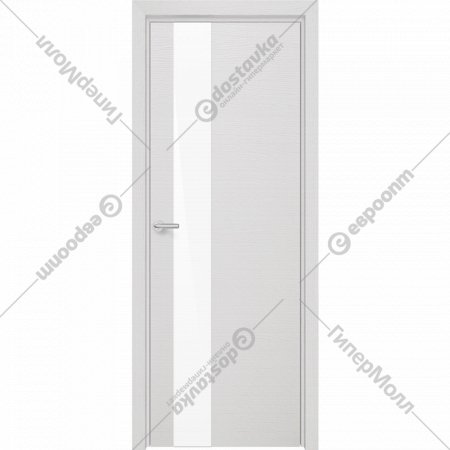 Дверь «Портадом» Deform, H-3 французский сильвер/Белый лак, 200х70 см