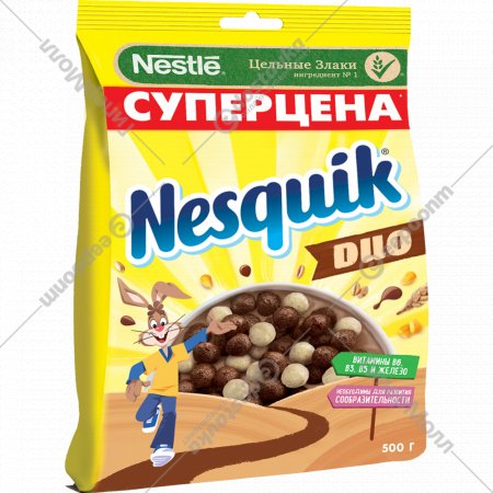 Сухой завтрак «Nesquik» Шоколадные шарики, Duo 500 г