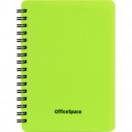 Записная книжка «OfficeSpace» Neon, А6, 60 листов, на гребне, салатовый