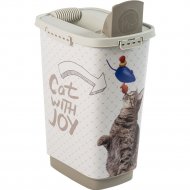 Контейнер для корма «Rotho» Cody, Cat with Joy, белый, 4001910534, 25 л