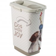 Контейнер для корма «Rotho» Cody, Dog with Joy, белый, 4001910535, 25 л