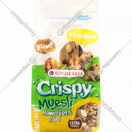Корм для грызунов «Versele-Laga» Crispy Muesli Hamst, для хомяков и других грызунов, 1 кг