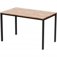 Обеденный стол «Millwood» Сеул, ЛДСП дуб табачный крафт/черный, 120х70х75 см