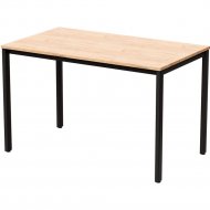 Обеденный стол «Millwood» Сеул, ЛДСП дуб золотой крафт/черный, 130х80х75 см