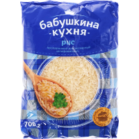 

Крупа рис."БАБУШКИНА КУХНЯ" (ф.пр) 0.7кг