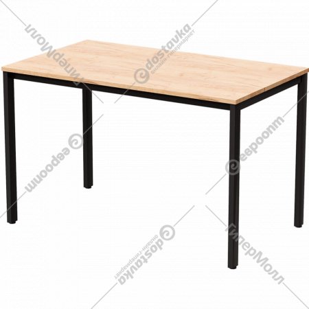Обеденный стол «Millwood» Сеул, ЛДСП дуб золотой крафт/черный, 160х80х75 см