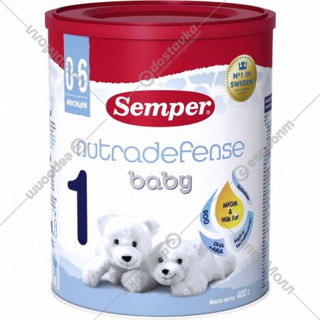 Смесь молочная сухая «Semper» Nutradefense 1 Baby, с 0 до 6 месяцев, 400 г