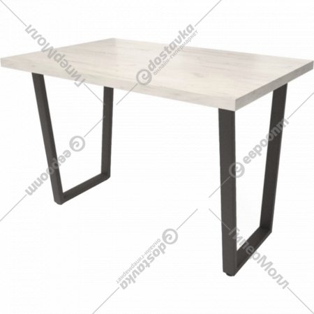 Обеденный стол «Millwood» Уэльс 18 мм, ЛДСП дуб белый крафт/черный, 100х70х73 см