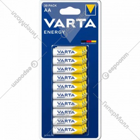 Батарейки «Varta» Energy AA, 30 шт