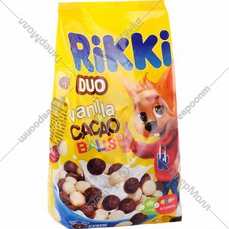 Сухой завтрак «Rikki» шарики с какао, 400 г