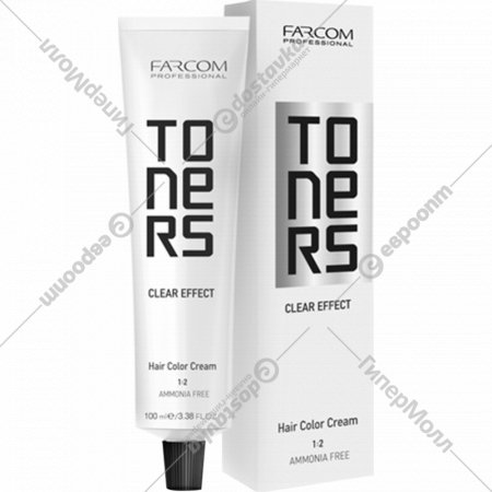 Крем-краска для волос «Farcom» Professional Toners, Антижелтый, без аммиака, TONER ANTI-YELLOW, 100 мл