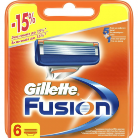 Кассеты для бритья «Gillette» Fusion, 6 шт