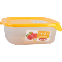 

Контейнер "FRESH&GO"(квадрат,желтый)0.8л