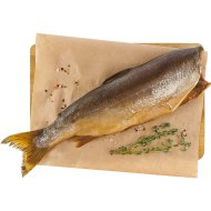 Горбуша тихоокеанская без головы, потрошеная холодного копчения, 1 кг, фасовка 0.9&nbsp;-&nbsp;1 кг
