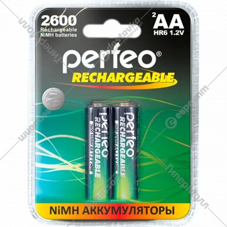 Аккумулятор «Perfeo» AA2600mAh/2BL, PF AA2600/2BL PL