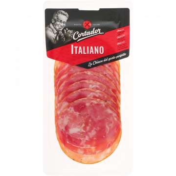 Колбаса сыровяленая «Cortador» Итальянская, нарезанная, 80 г