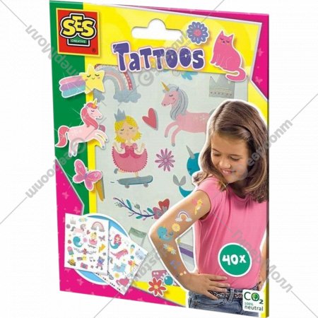 Набор татуировок «SES Creative» Сказочные герои, 14673, 40 шт