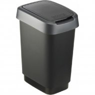 Контейнер для мусора «Rotho» Twist, черный/серый, 1754308850, 10 л