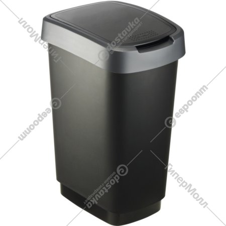 Контейнер для мусора «Rotho» Twist, черный/серый, 1754408850, 25 л