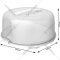 Контейнер для пирожных «Rotho» Fresh High, прозрачный/белый, 1722601100, 16.5х34.5х35.5 см