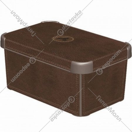 Коробка «Curver» deco stockholm s, 172635, кожа, 6 л, 295x195x135 мм