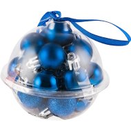 Набор новог.шар (031047, 2.5см) синий
