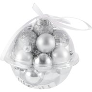 Набор новог.шар (031047, 2.5см) серебро