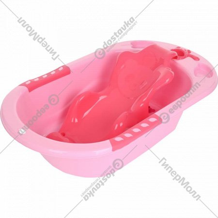 Ванночка детская с горкой для купания «Pituso» FG145-Pink, розовый, 89х50х21.5 см