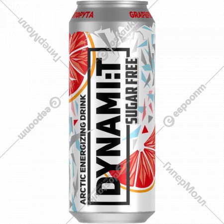 Напиток энергетический «Dynami:T» Arctic , со вкусом грейпфрута, 0.45 л