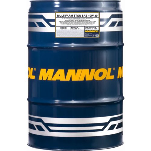 Масло моторно-трансмиссионное «Mannol» Multifarm STOU, SAE 10W-30, 60 л