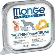 Влажный корм Monge Dog Natural Monoprotein Fruits, для собак, паштет из индейки с цитрусовыми, ламистер, 150 г