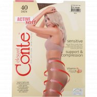 Колготки женские «Conte» Active Soft, 40 den, размер 2, bronz