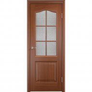 Дверь «Портадом» Классика, ДО Итальянский орех/Хрусталик, 200х60 см