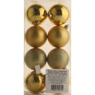 Шар новогодн«ДЕВИЛОН»(030453,6см,8шт)зол