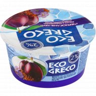 Йогурт греческий «Eco Greco» чернослив-лен, 2%, 130 г