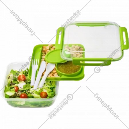 Контейнер для хранения «Rotho» Memory B3 Salad, лайм, 1009205070, 1.7 л