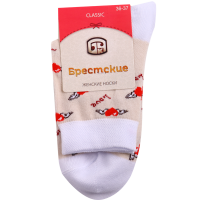

Носки жен.(14С1100,рис.999,р.23)бел/с/кр