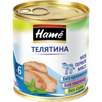 

Мясное пюре "HAME" (телятина) 100гр