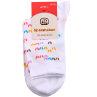 

Носки жен(14С1100,рис.999,р.25)бел с гал
