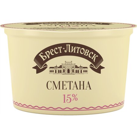 Сметана Брест-Литовск 15%, 180 г