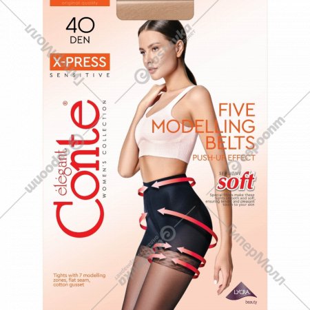 Колготки женские «Conte» X-Press, 40 den, размер 4, Bronz