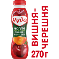 

Йогурт "ЧУДО" вишня черешня 2.4% 270г