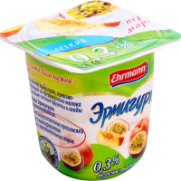 

Продукт йогур"ПЕРСИК-МАРАКУЙЯ"(0.3%)100г